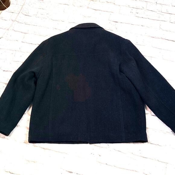 Marc New York Men’s Classic Herringbone Wool Coat L - Picture 2 of 8